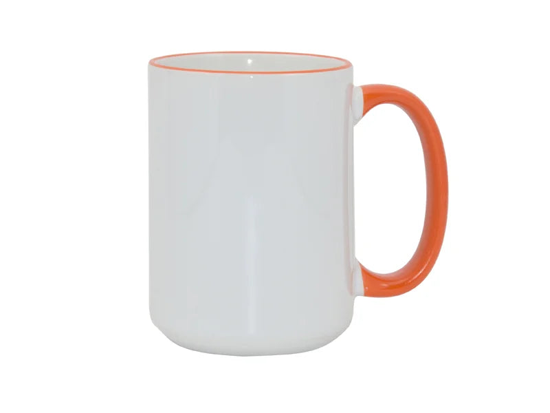 Sublimation 15oz Rim/Handle Mugs