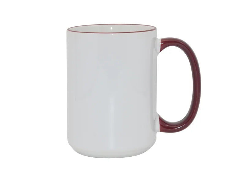 Sublimation 15oz Rim/Handle Mugs