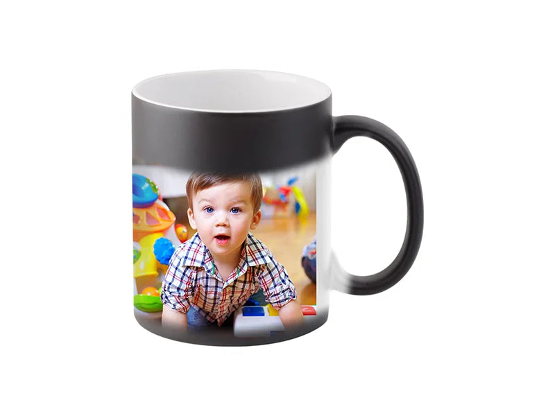Sublimation 11oz Color Changing Mug (Black Matt)