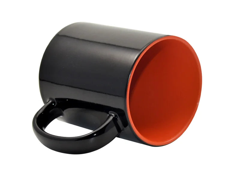 Sublimation 11oz Black Color Changing mug (Inner Orange)