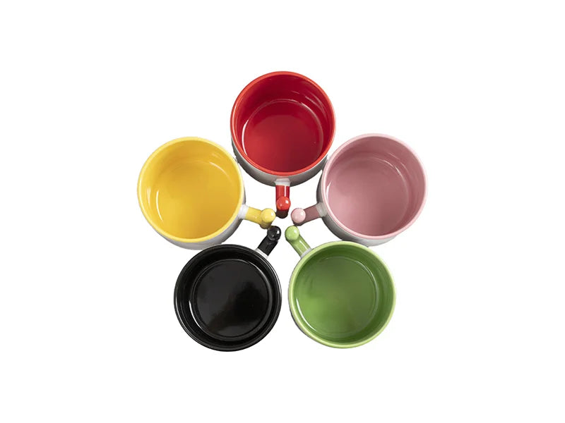 Sublimation 9oz Inner T-Handle Color Mug