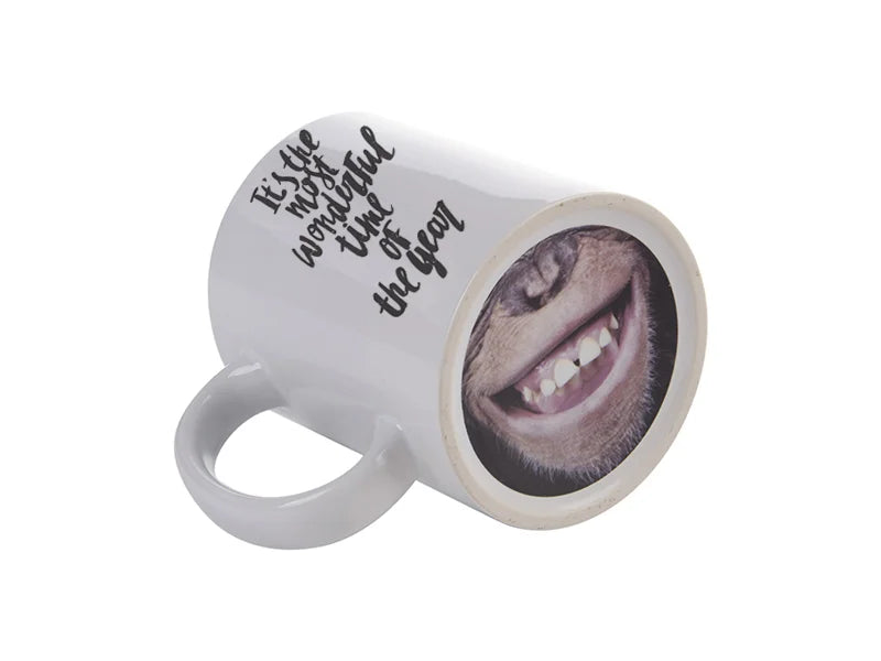 Sublimation 11oz Funny Nose Ceramic Mug(Monkey)