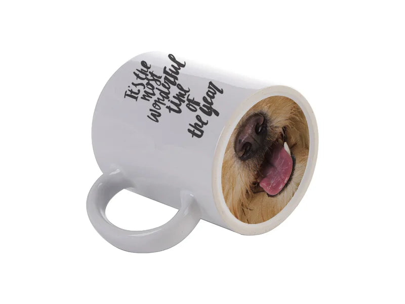 Sublimation 11oz Funny Nose Ceramic Mug (Dog Tongue)