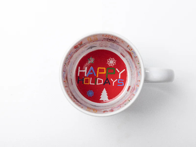 Sublimation Blanks 11oz Motto Mug(HAPPY HOLIDAYS)