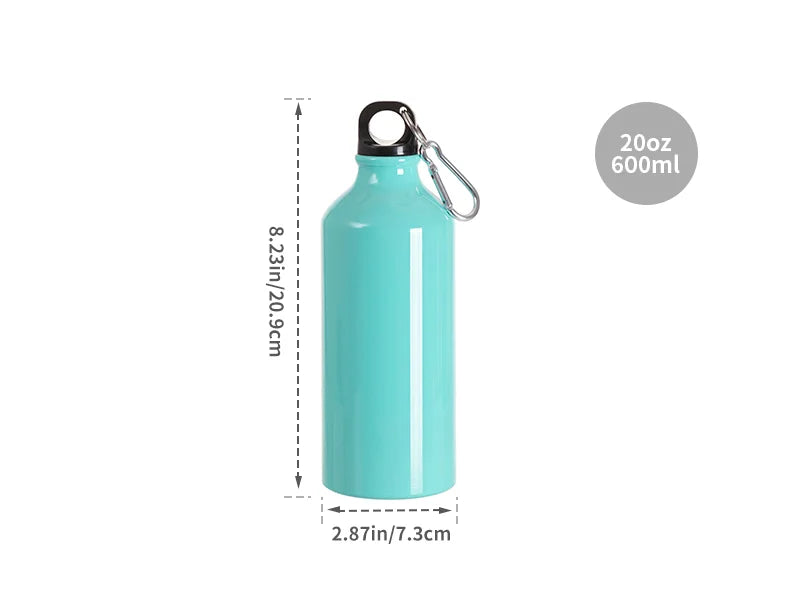 Sublimation Blanks 20oz/600ml Aluminium Water Bottle (Mint Green)