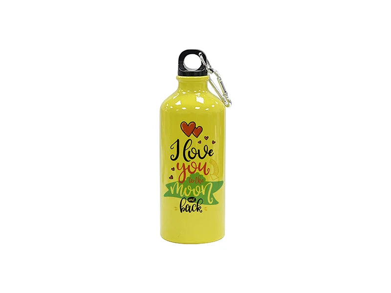 Sublimation Blanks 20oz/600ml Aluminium Water Bottle(Yellow)