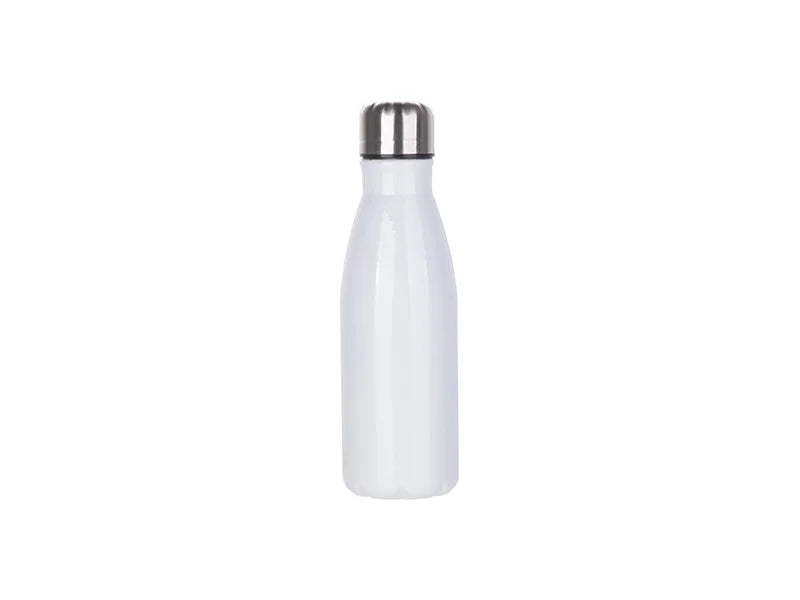 17OZ/500ml Aluminium Cola Shaped Sublimation Sports Water Bottle (White).
