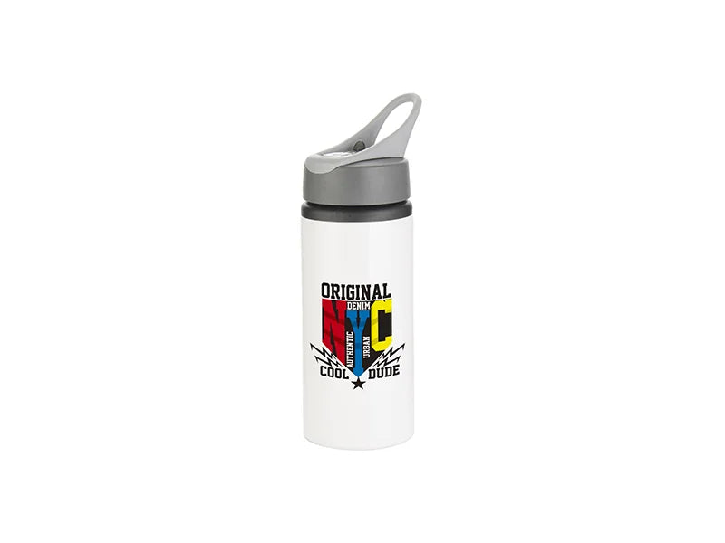 Sublimation 22oz/650ml Aluminum Bottle w/ Handle(White)