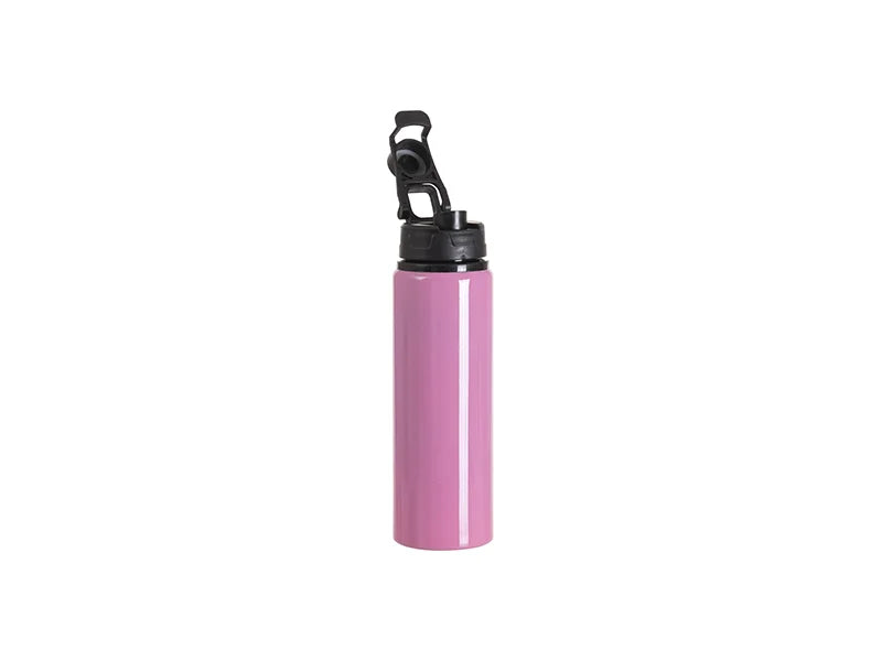Sublimation Blanks 25oz/750ml Aluminum Water Bottle (Dark Pink)