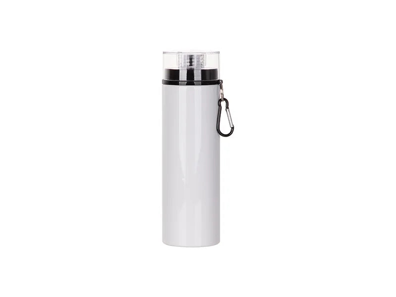 28oz/850ml Sublimation Blanks Aluminum Bottle w/ Color Lid (White)