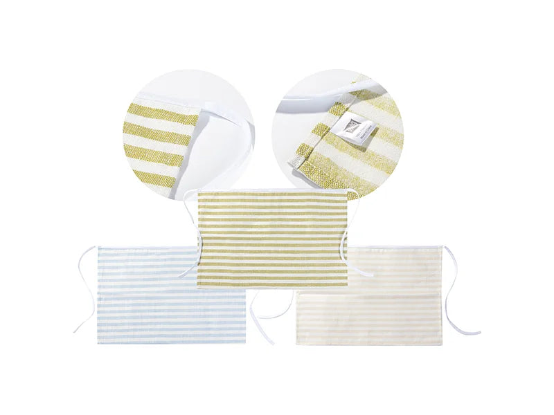 Sublimation Blanks Adult Linen Waist Apron(41*60cm, Beige and Light Green)