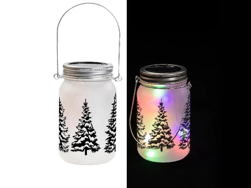 15oz/450ml Sublimation Blanks Mason Jar w/ Lantern Lid and Metal Handle (Frosted)