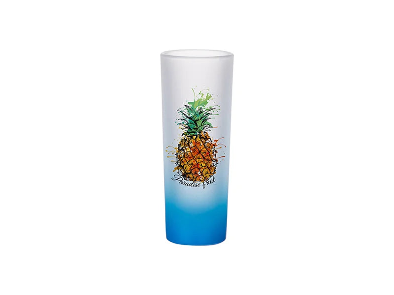3oz Sublimation Shot Glass (Gradient Color Light Blue)
