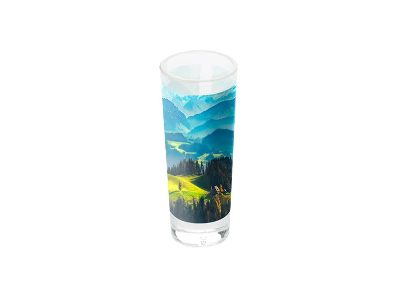 Sublimation 3oz Shot Glass Mug with White Patch