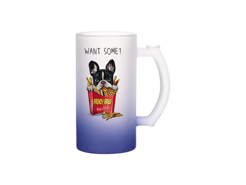 Sublimation 16oz Gradient Glass Beer Mug