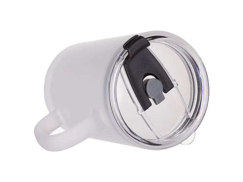 Sublimation 13oz/400ml Glass Mug w/ Lid & Straw (Frosted)