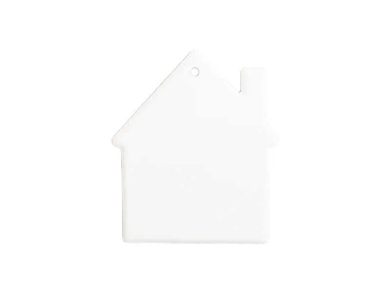 UV Bisque Ceramic Ornament (House shape,8.5*7.5cm)