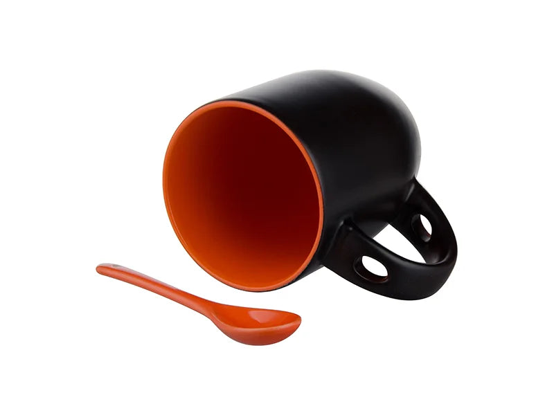Sublimation 11oz Changing Color Spoon Mug (Matt Orange)