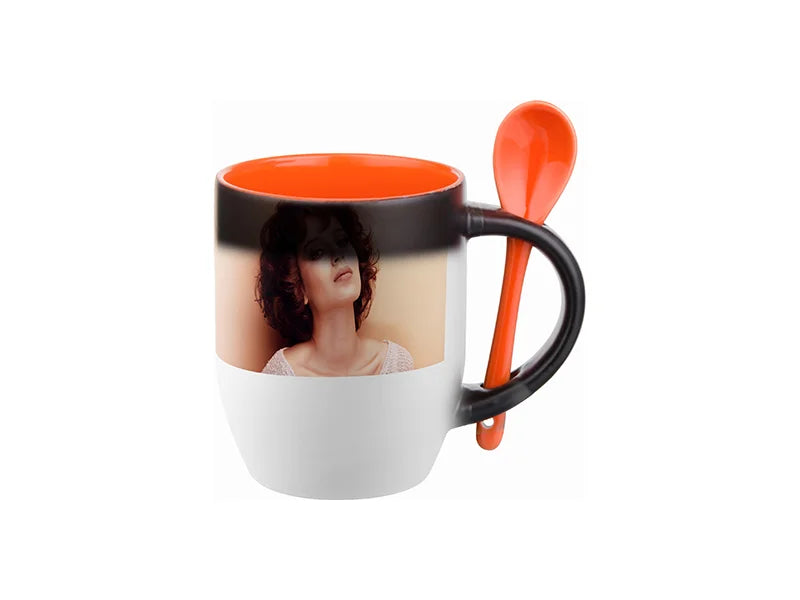 Sublimation 11oz Changing Color Spoon Mug