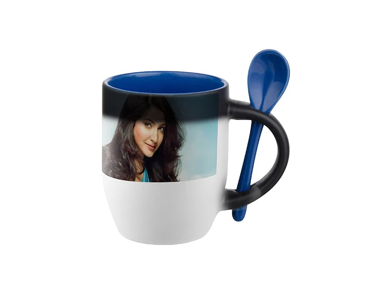 Sublimation 11oz Changing Color Spoon Mug