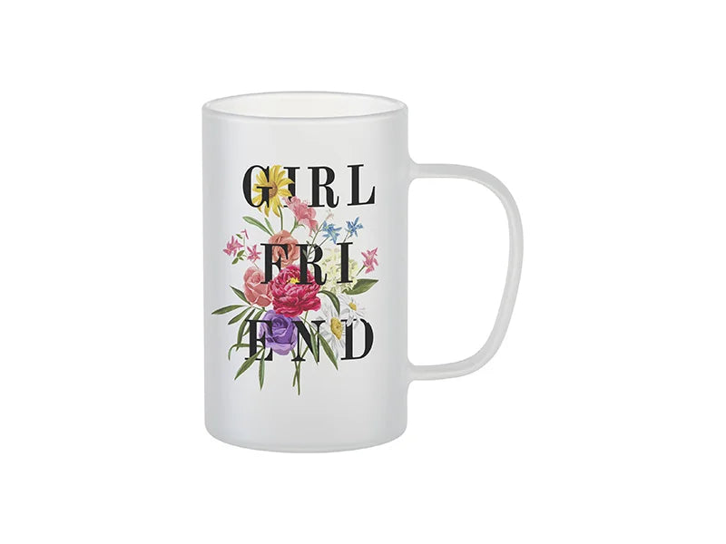 18oz/540ml Glass Beer Coffee Mugs(Frosted)