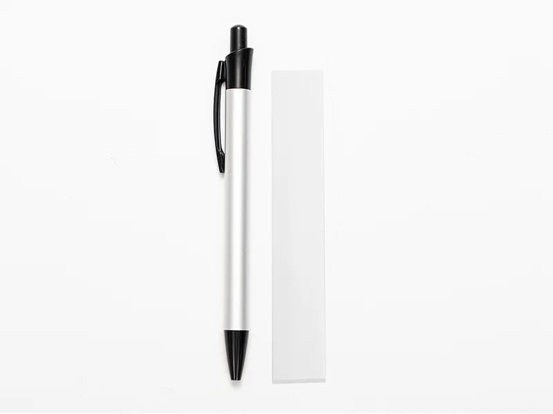 Sublimation Ballpoint Pen with Shrink Wrap(Silver Barrel)