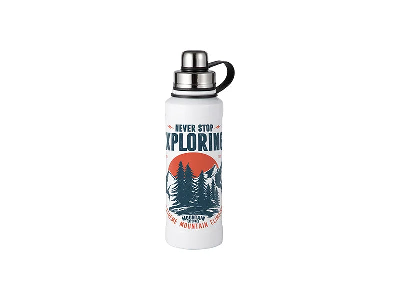 28OZ/850ml Sublimation Stainless Steel Bottle (White)