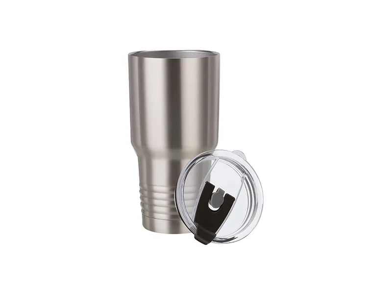Sublimation Blanks 30oz/900ml Stainless Steel Tumbler w/ Ringneck Grip(Silver)