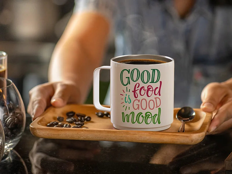 Sublimation Blanks 13oz/400ml Stackable Stainless Steel Coffee Mug