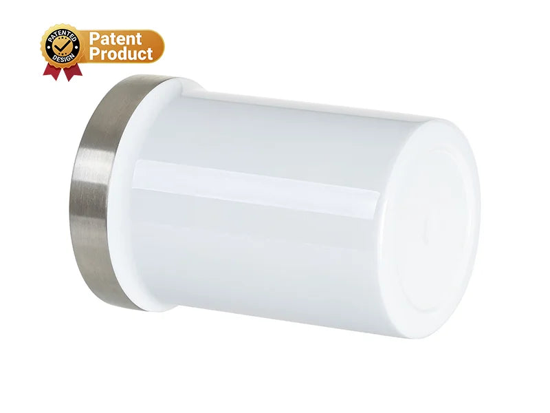 Sublimation Blanks 18oz/550ml Stainless Steel Travel Tumbler with Flip Lid (White)