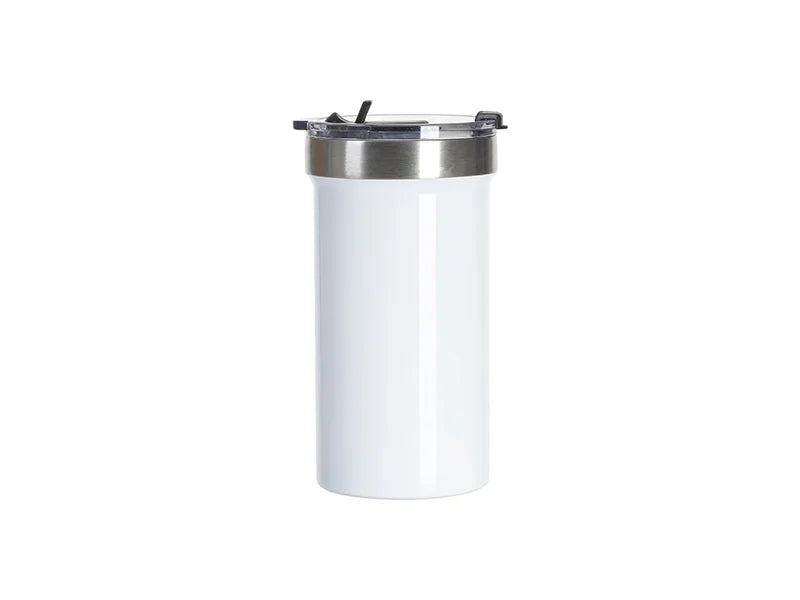 Sublimation Blanks 22oz/650ml Stainless Steel Travel Tumbler with Flip Lid (White)