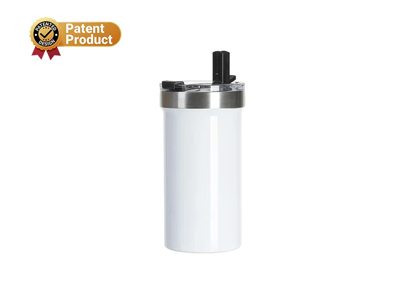 Sublimation Blanks 22oz/650ml Stainless Steel Travel Tumbler with Flip Lid (White)