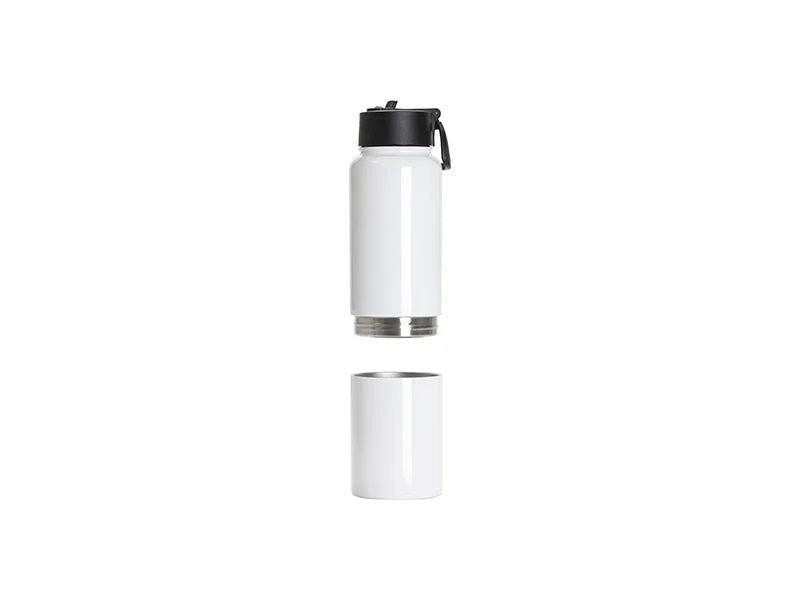 Sublimation Blanks 3 in 1 17oz/500ml Wide Mouth Stainless Steel Tumbler & Travel Mug(White)