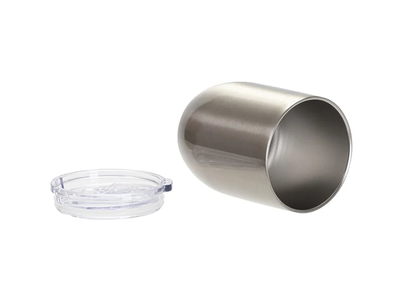Sublimation Blanks 15oz/450ml Stainless Steel Stemless Wine Cup(Silver)