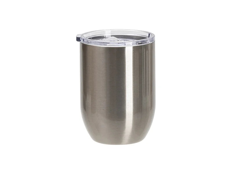 Sublimation Blanks 15oz/450ml Stainless Steel Stemless Wine Cup(Silver)