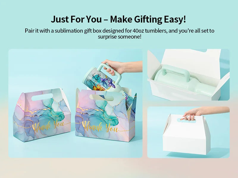 Sublimation White Box for 40OZ Tumbler (9.48*27.7*10.2cm)