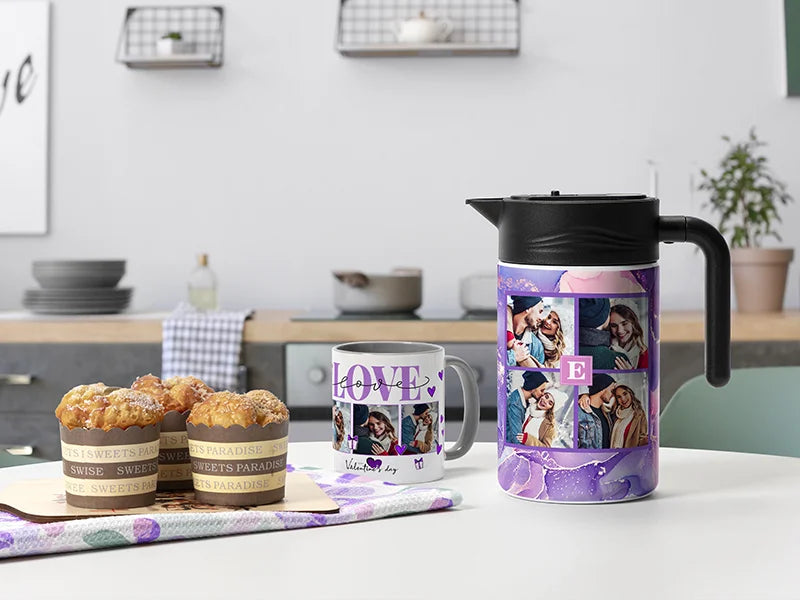 40oz/1200ml Sublimation Blanks Sublimation Thermal Coffee Carafe Pot