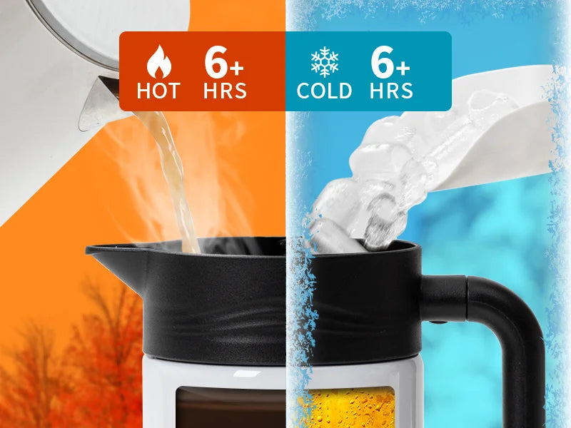 40oz/1200ml Sublimation Blanks Sublimation Thermal Coffee Carafe Pot