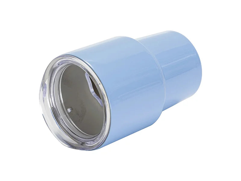 Sublimation Blanks 3oz/90ml Mini Stainless Steel Tumbler Shot Glass w/ Straw(Blue)