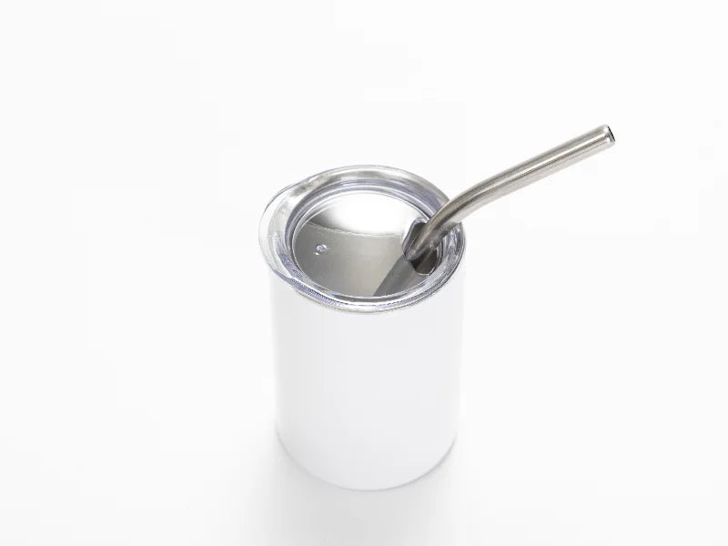 Sublimation Blank 3oz/100ml Mini Sub Double-wall Stainless Steel Straight Tumbler w/ Straw