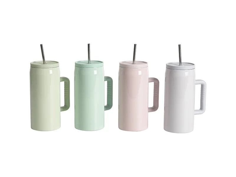 40oz/1200ml Stainless Steel Tumbler with Soft Grip Handle