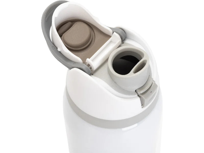 32oz/960ml Stainless Steel Travel Tumbler with Portable Lid(White)