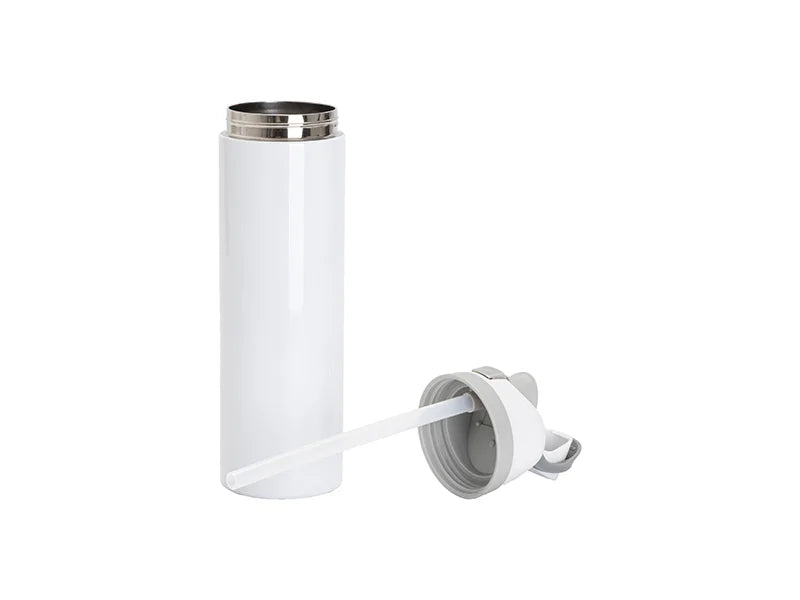 32oz/960ml Stainless Steel Travel Tumbler with Portable Lid(White)