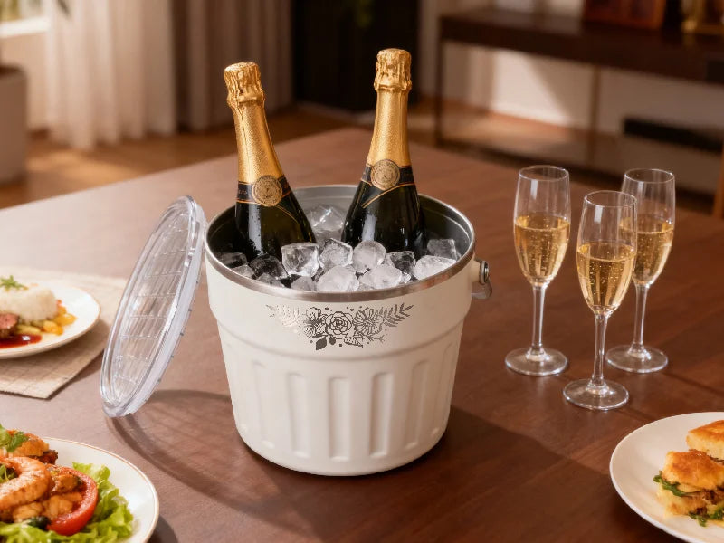 260oz/7.8L Ice Bucket for Engraving (White)