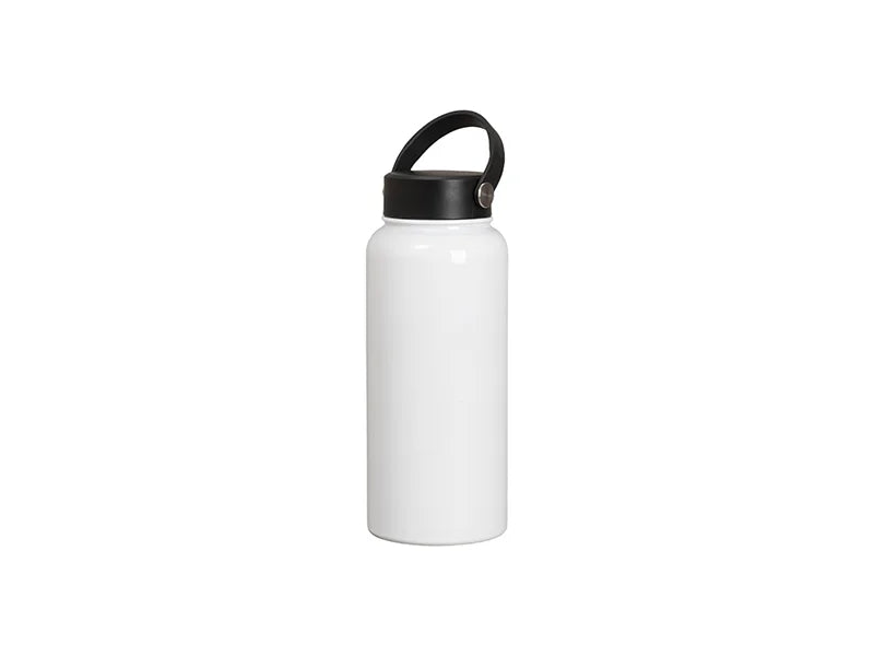 32oz Sublimation Water Bottle Flask (White)