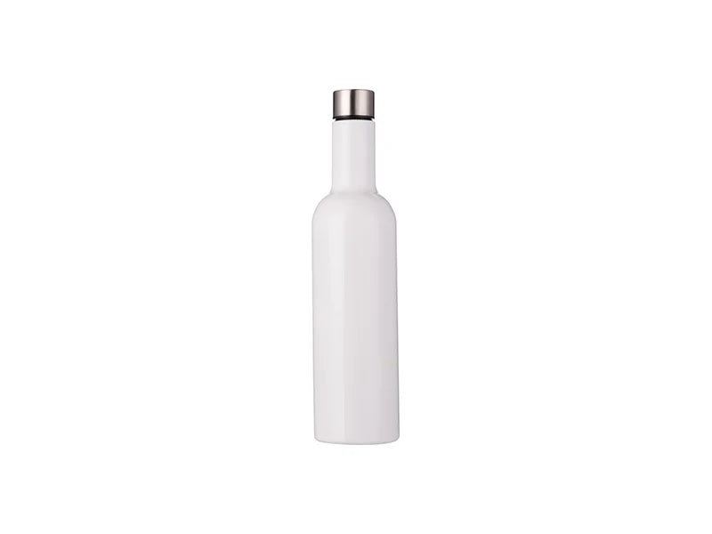 Sublimation 25oz/750ml Stainless Steel Wine Bottle (White)