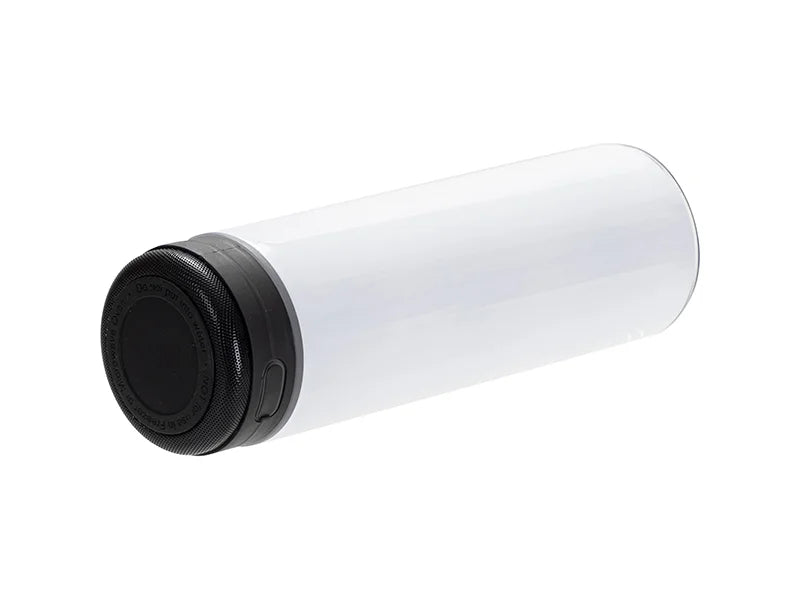 Sublimation Blanks 20oz/600ml White Stainless Steel Tumbler with Black Bluetooth Speaker