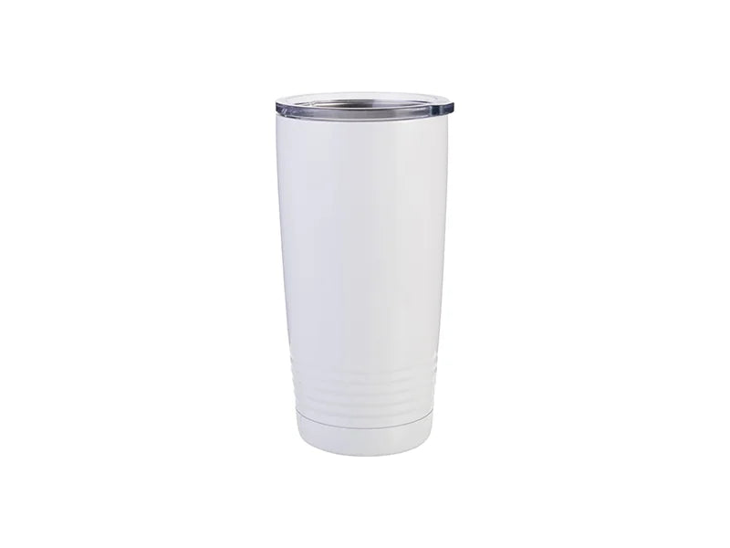 Sublimation 20oz Stainless Steel Tumbler with Ringneck Grip (White)