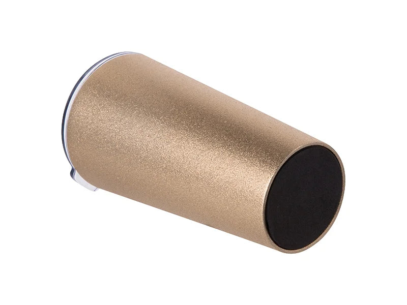 Sublimation 16oz/480ml Glitter Stainless Steel Tumbler w/ Lid (Gold)