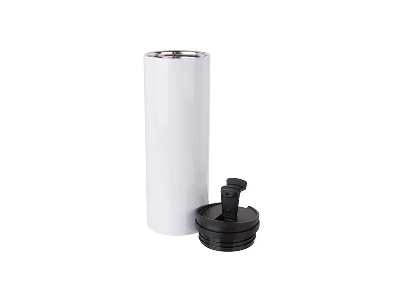 16oz/500ml Sublimation Stainless Steel Flask (White)